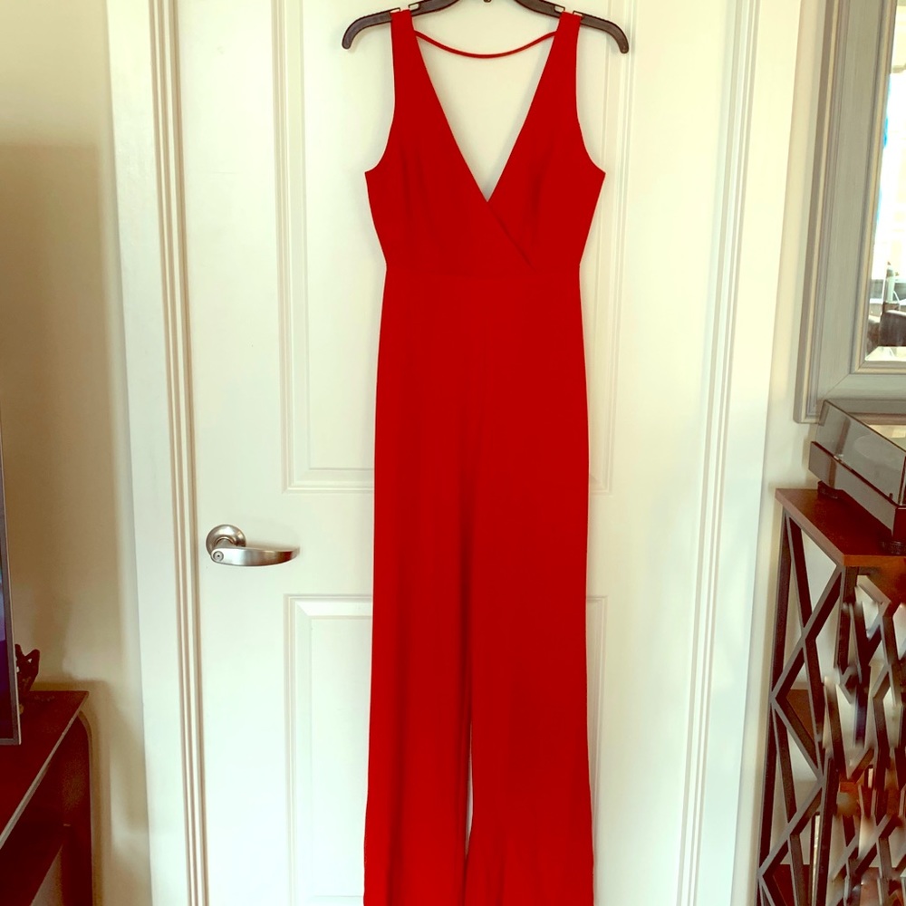 Wayf Red Jumpsuit